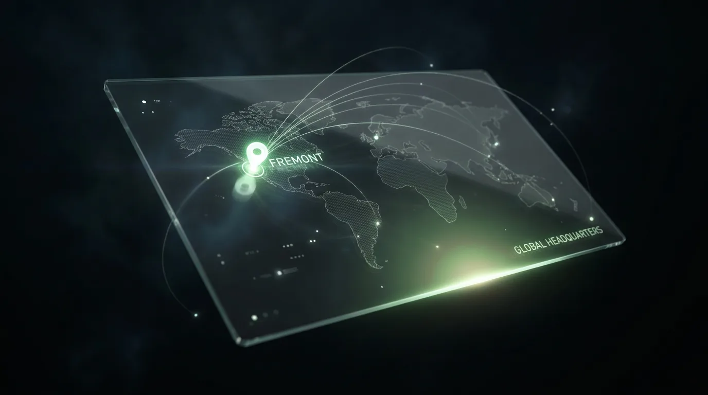 Global network map highlighting iDevNerds' California, USA location